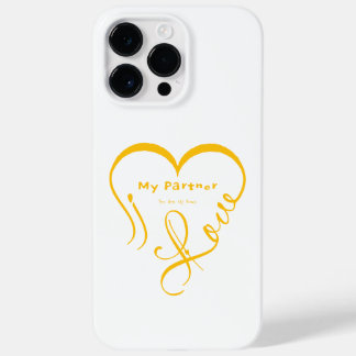 Funda Para iPhone 14 Pro Max De Case-Mate Almohada con la frase 'Amo a mi pareja - Eres mi h