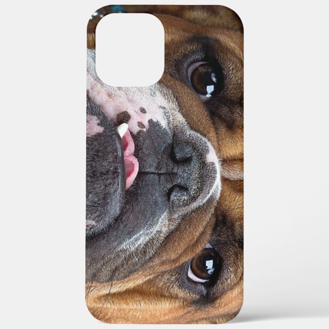 Funda De Case-Mate Para iPhone Almohada de inglés bulldog (Reverso )