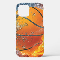 almohada de lanzamiento de baloncesto en llamas