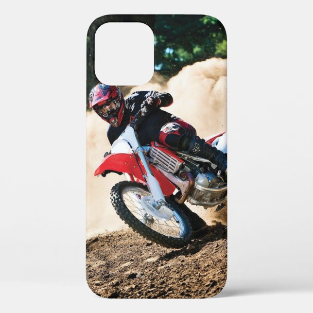 Funda De Case-Mate Para iPhone almohada de lanzamiento de motocross (Reverso )