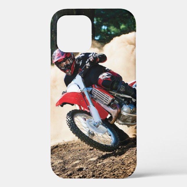 Funda De Case-Mate Para iPhone almohada de motocrossista (Reverso )