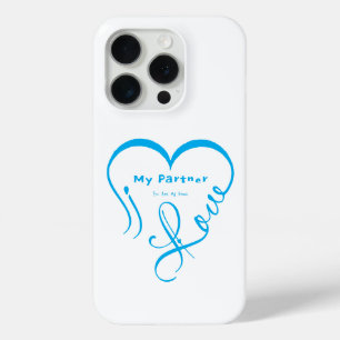 Funda Para iPhone 15 Pro Almohada Decorativa 'Amo a Mi Pareja - Eres Mi Hog