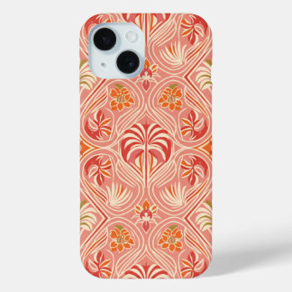 Funda Para iPhone 15 Almohada decorativa Blush Deco Palm