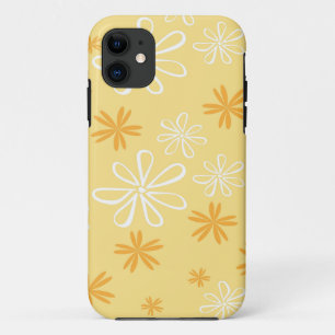 Funda Para iPhone 11 almohada decorativa con estampado floral blanco y 