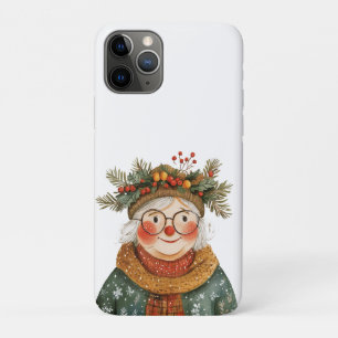 Funda Para iPhone 11 Pro Almohada Decorativa de Abuela Navideña Caprichosa