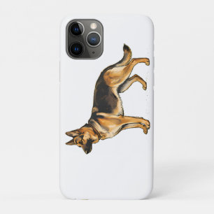 Funda Para iPhone 11 Pro Almohada doble de tiro de Pastor Alemán