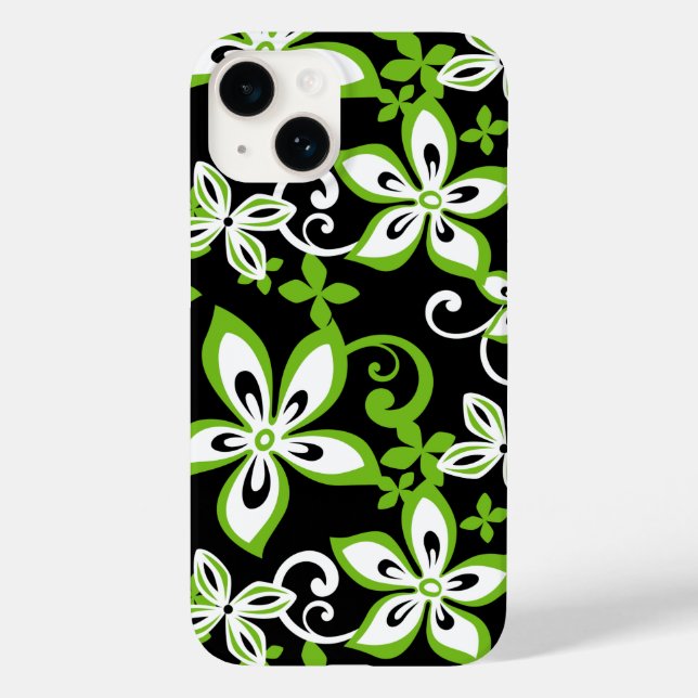 Funda De Case-Mate Para iPhone ALOHA HAWAII (NEGRO/LIME) Funda-Mate iPhone CASE (Reverso )