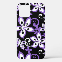 FUNDA PARA iPhone 12 ALOHA HAWAII (NEGRO/PURPLE)