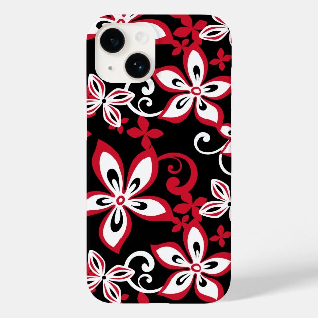 Funda De Case-Mate Para iPhone ALOHA HAWAII (NEGRO/ROJO) Funda-Mate iPhone CASE (Reverso )