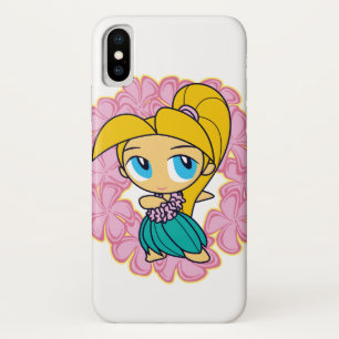 Funda Para iPhone X Aloha Honeys Hawaiian Hula Chica Plumeria Lei