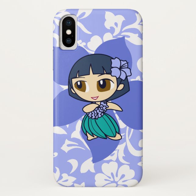 Funda De Case-Mate Para iPhone Aloha Honeys Hawaiian Peri Pareau Hula Chica (Reverso)