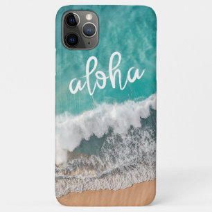 Funda Para iPhone 11 Pro Max Aloha Playa de Arena Tropical con Mar Turquesa Cas