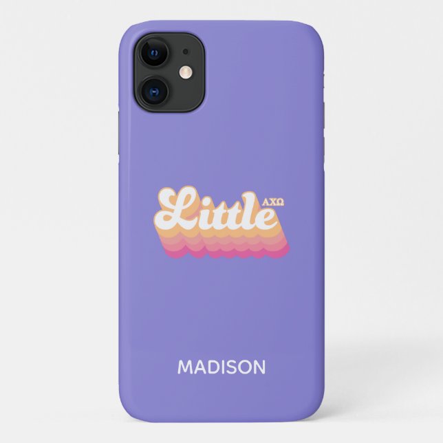 Funda De Case-Mate Para iPhone Alpha Chi Omega | Pequeña (Reverso)