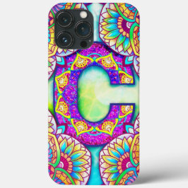 Funda Para iPhone 13 Pro Max Alphabet C mandala