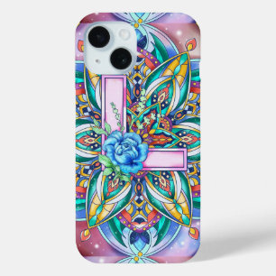 Funda Para iPhone 15 Alphabet L mandala