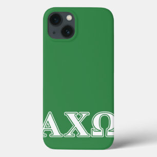 title_seo2 Alphi Chi Omega White and Green Letters