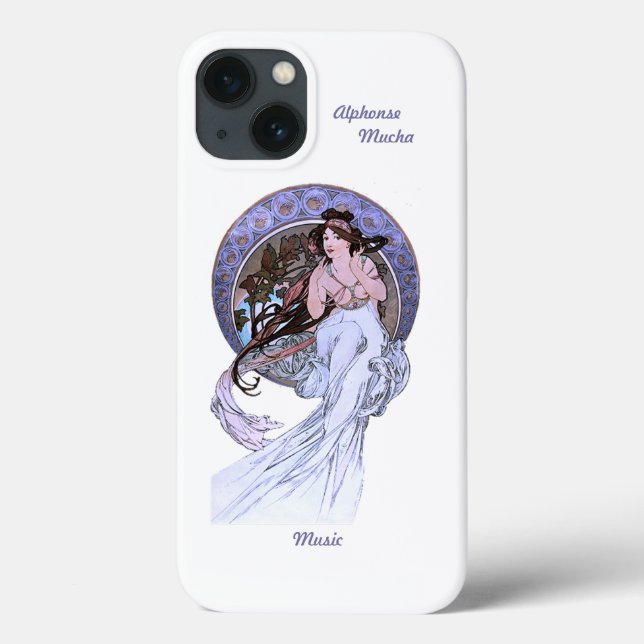 Funda De Case-Mate Para iPhone Alphonse Mucha Art Nouveau, funda de iPhone 13 (Reverso)