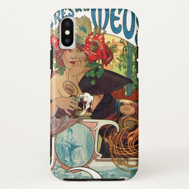 Funda De Case-Mate Para iPhone Alphonse Mucha Bieres De La Meuse (Reverso)