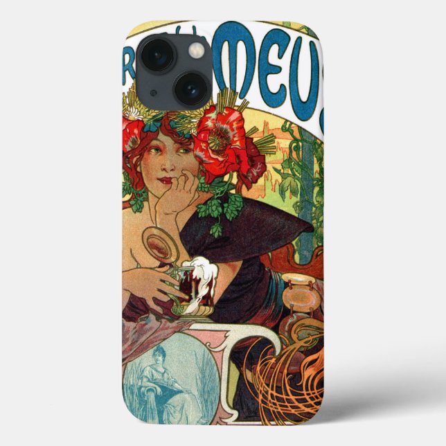 Funda De Case-Mate Para iPhone Alphonse Mucha Bieres De La Meuse (Reverso)
