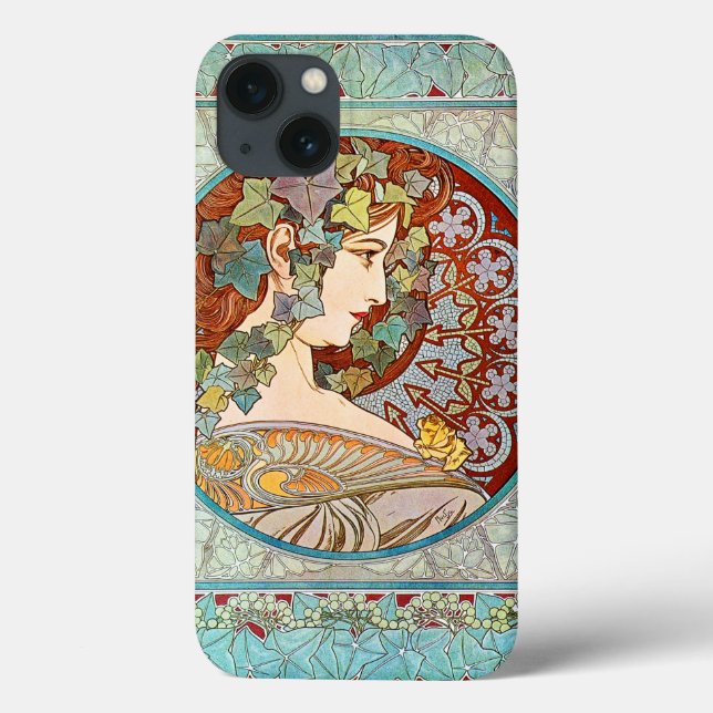 Funda De Case-Mate Para iPhone Alphonse Mucha Ivy (Reverso)