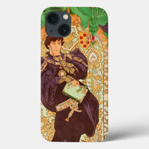 Funda Para iPhone 13 Alphonse Mucha Prince y Dragon