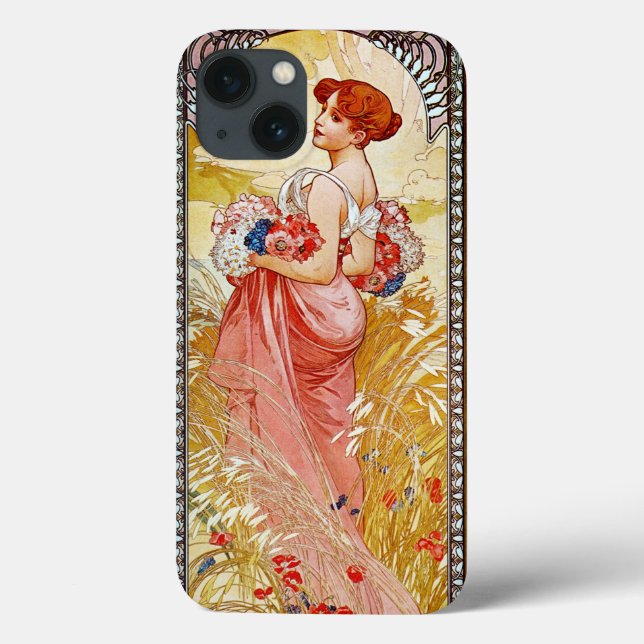Funda De Case-Mate Para iPhone Alphonse Mucha Summer (Reverso)