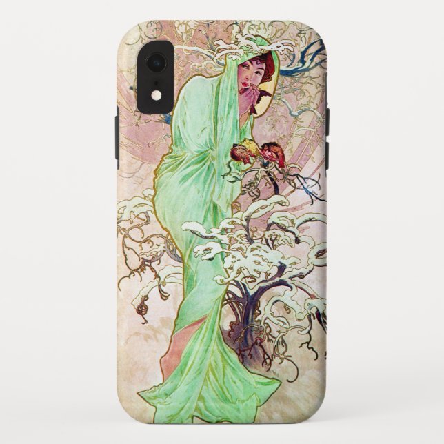 Funda De Case-Mate Para iPhone Alphonse Mucha Winter II (Reverso)