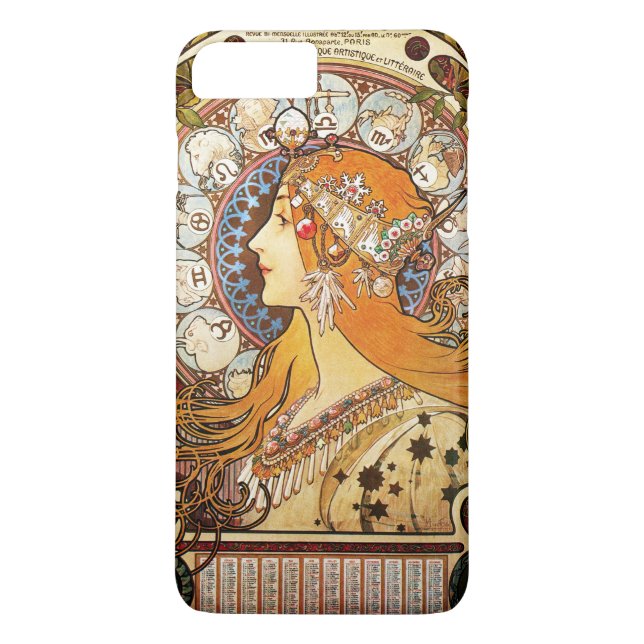 Funda De Case-Mate Para iPhone Alphonse Mucha Zodiac (Reverso)