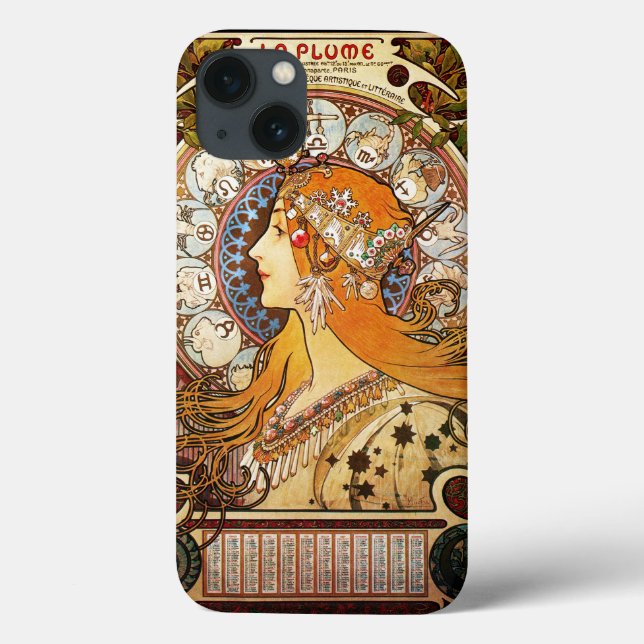 Funda De Case-Mate Para iPhone Alphonse Mucha Zodiac (Reverso)