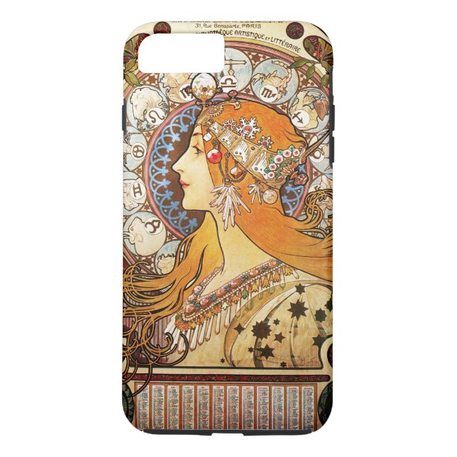 Funda De Case-Mate Para iPhone Alphonse Mucha Zodiaco (Reverso)