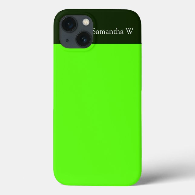 Funda De Case-Mate Para iPhone Alta visibilidad Neón Verde (Reverso)