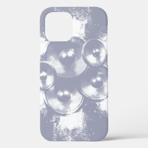 Funda Para iPhone 12 Altavoces de música azul claro Estuche para iPhone