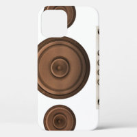 Altavoces retro: marrón, blanco aislado.