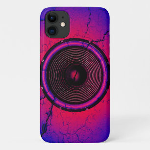 Funda Para iPhone 11 Altavoz musical en una pared rota