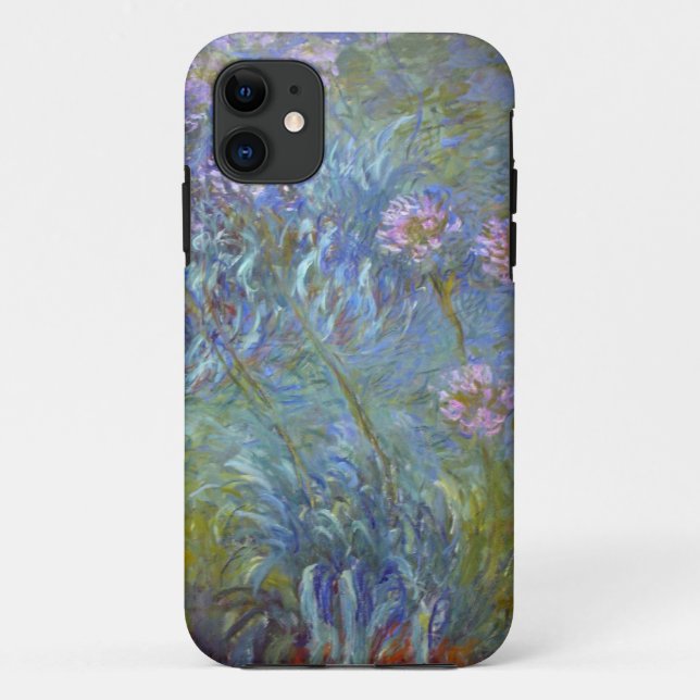 Funda De Case-Mate Para iPhone Alto Agapanthus del Res Claude Monet (Reverso)