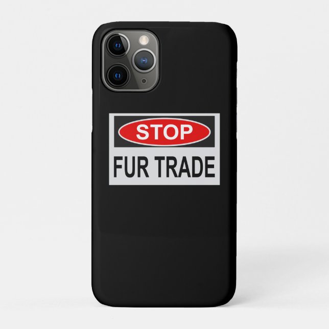 Funda De Case-Mate Para iPhone Alto al Rótulo de Comercio de Pieles rojo (Reverso)
