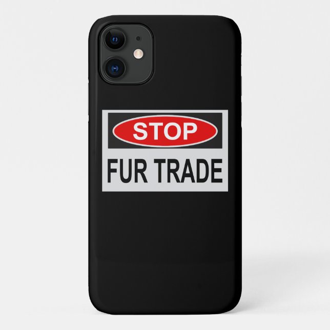 Funda De Case-Mate Para iPhone Alto al Rótulo de Comercio de Pieles rojo (Reverso)