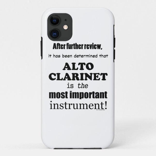 Funda De Case-Mate Para iPhone Alto Clarinet Instrumento más importante (Reverso)