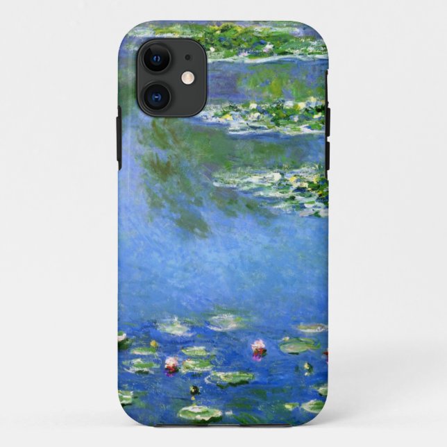 Funda De Case-Mate Para iPhone Altos lirios de agua del Res Claude Monet (Reverso)