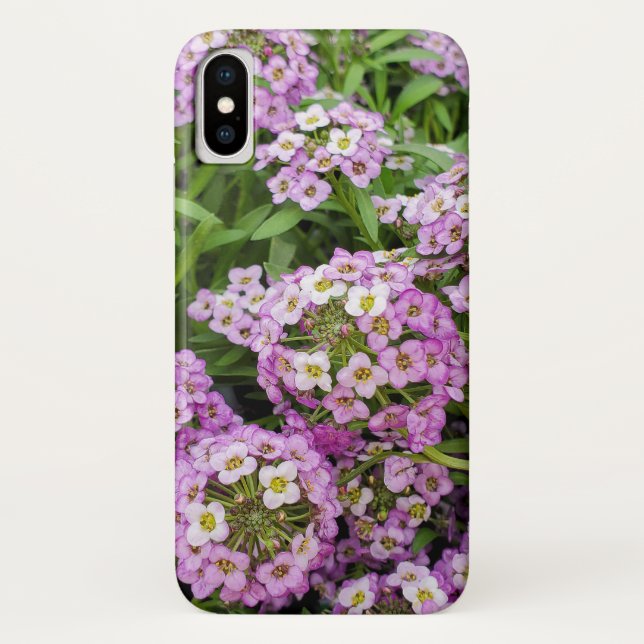Funda De Case-Mate Para iPhone alyssum dulce rosa (Reverso)