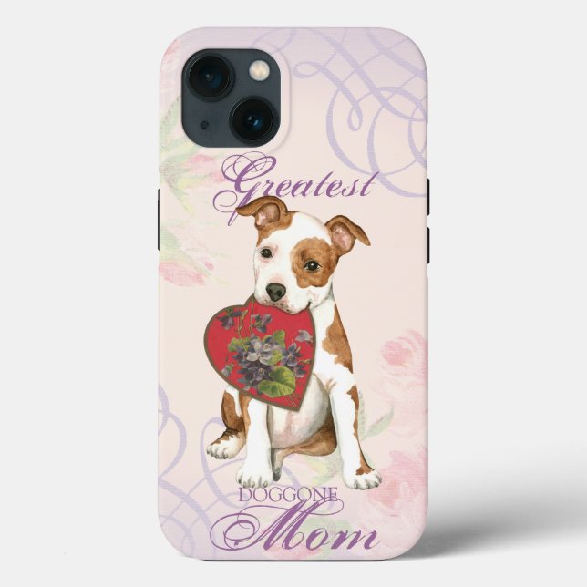 Funda De Case-Mate Para iPhone Am Staff Heart Mom (Reverso )