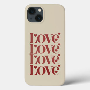 Funda Para iPhone 13 Ama Feliz día de San Valentín Pareja de enamorados