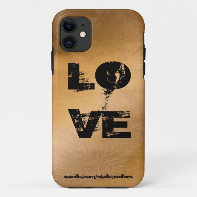 Funda De Case-Mate Para iPhone Ama Iphone de Cobre (Reverso)