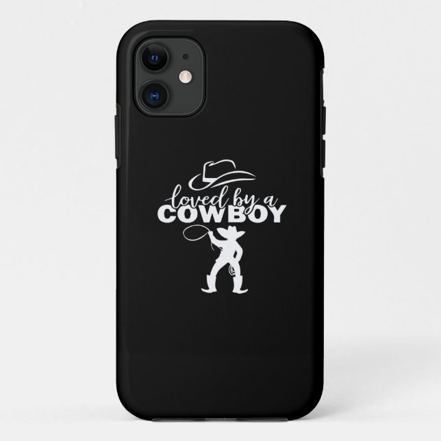 Funda De Case-Mate Para iPhone amado por un vaquero (Reverso)