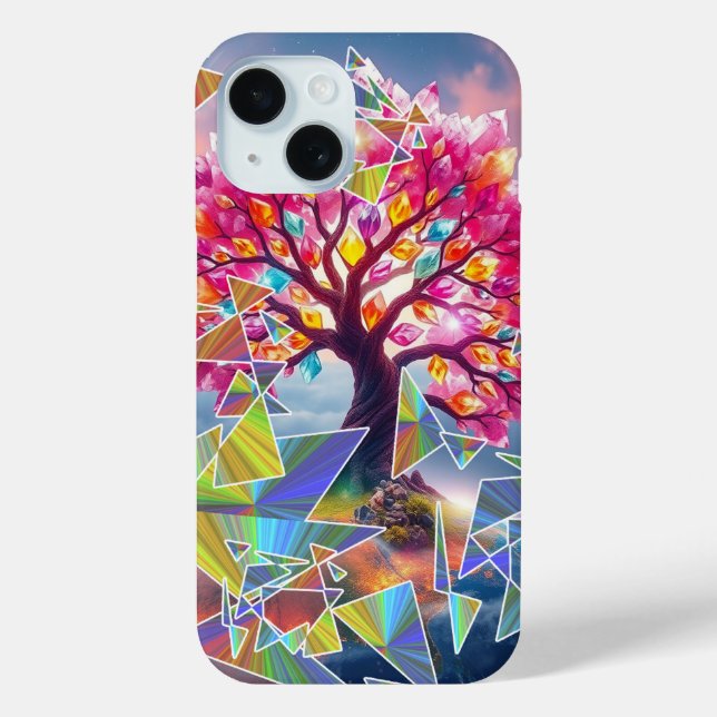 Funda De Case-Mate Para iPhone Amanecer de árbol (Reverso )