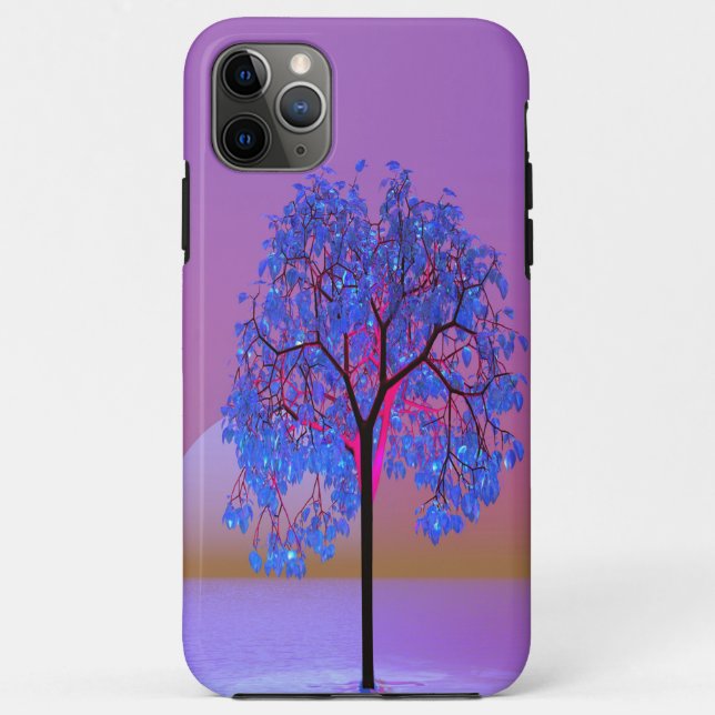 Funda De Case-Mate Para iPhone Amanecer de árbol (Reverso)