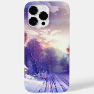 Funda Para iPhone 14 Pro Max De Case-Mate Amanecer del invierno sobre sendero nevado