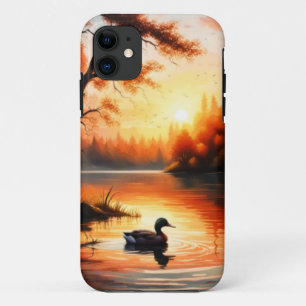 Funda Para iPhone 11 Amanecer en el Lago