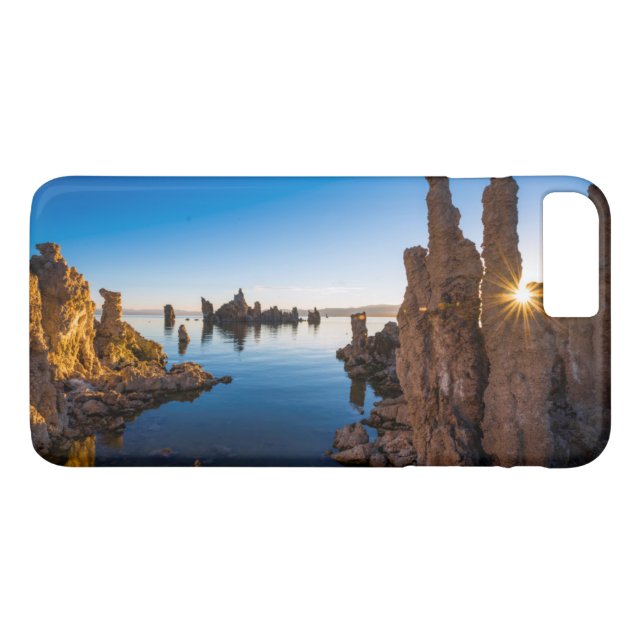 Funda De Case-Mate Para iPhone Amanecer en el lago Mono, California (Reverso (horizontal))