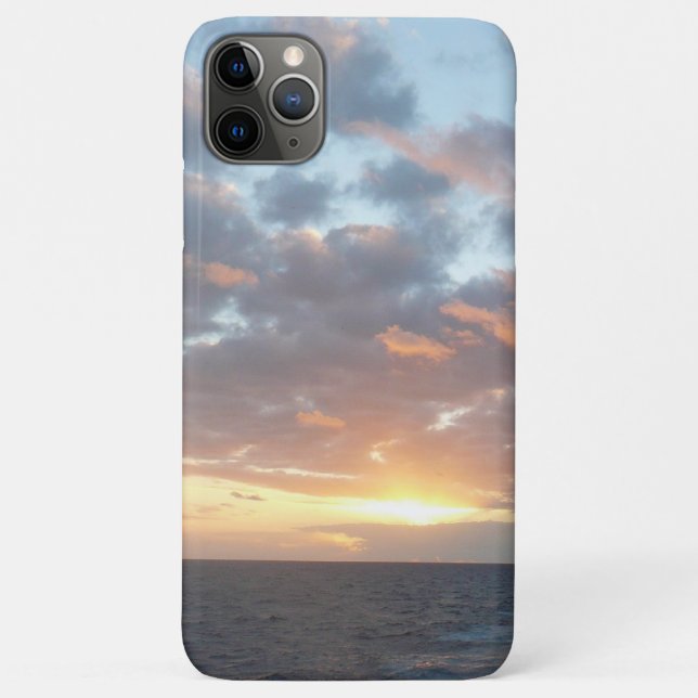 Funda De Case-Mate Para iPhone Amanecer en el mar I Pastel (Reverso)